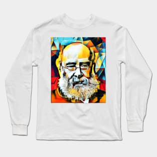 Anthony Trollope Portrait | Anthony Trollope Abstract Artwork 13 Long Sleeve T-Shirt